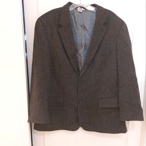 Viyella chevron cashmere blend blazer coat size 44R